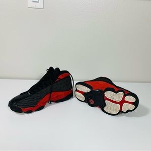 Air Jordan 13 Retro, size 8.5, color black & true red-white, in good conditions